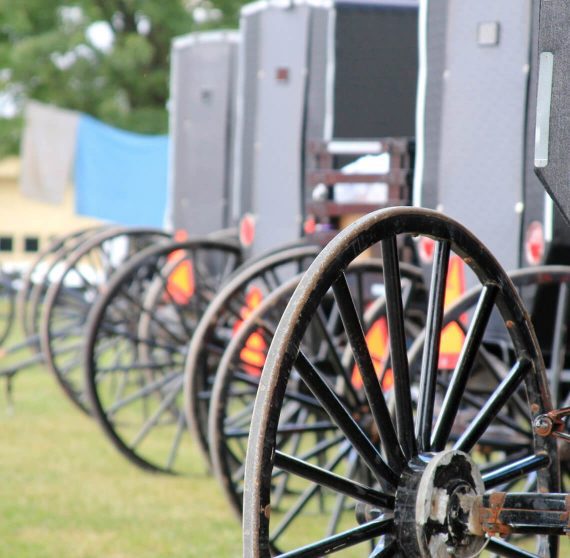 Amish buggy wheel